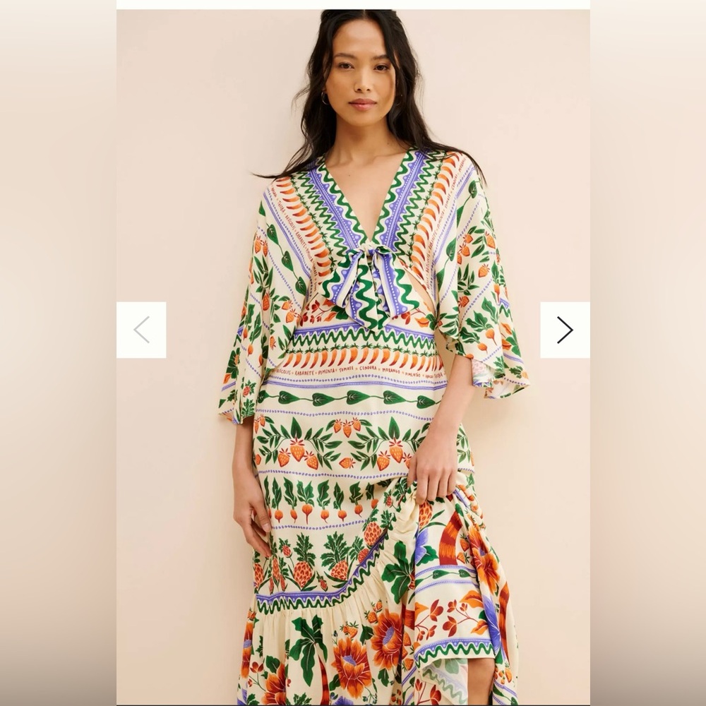 FARM Rio Multicolor Floral Maxi Dress - Picture 3 of 7
